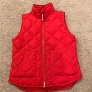 JCrew red vest